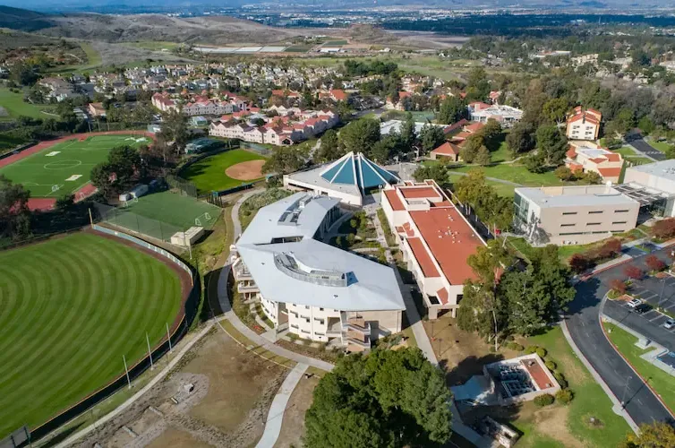 aerial view of Concordia's campus